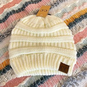 C.C white/cream hat